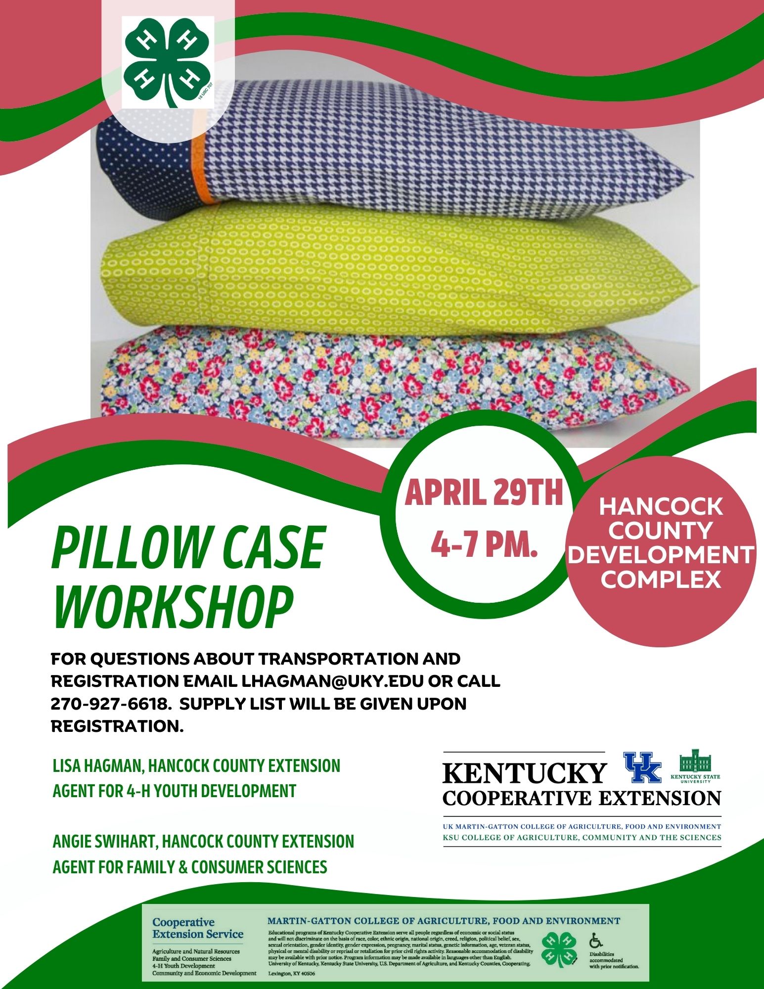 pillow case workshop